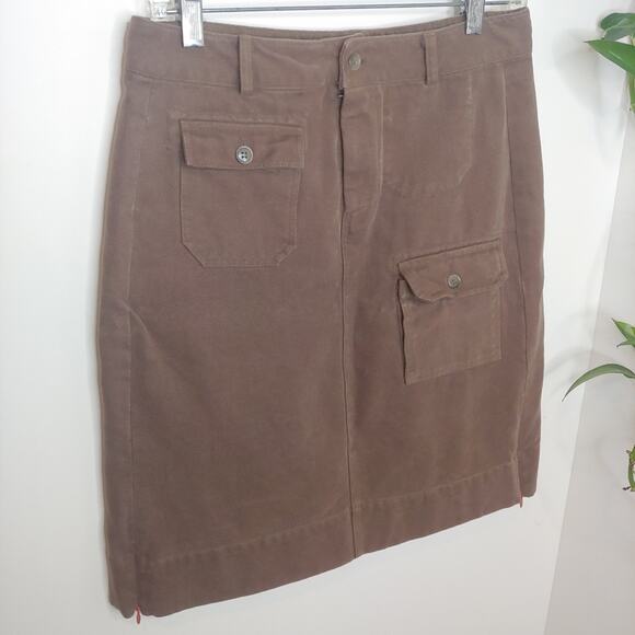 Searle Vintage Brown Utility Cargo Skirt, 4 - Picture 4 of 10